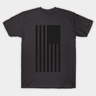 US Flag Down - Black T-Shirt